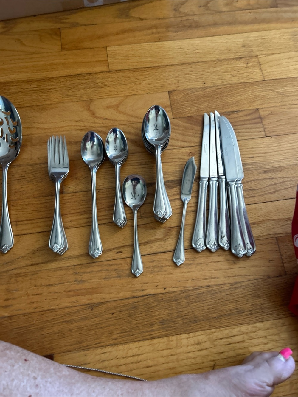 Classic Stainless Steel Flatware Set - Silver